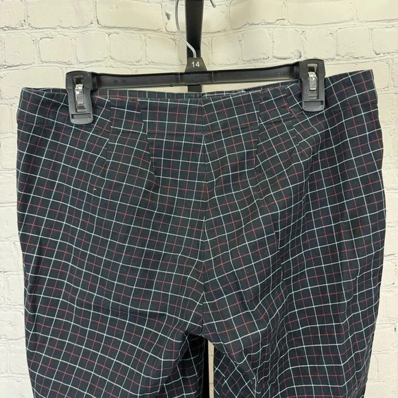 J. Jill Navy, Red and White Plaid Pants Size 10 - Picture 3 of 7